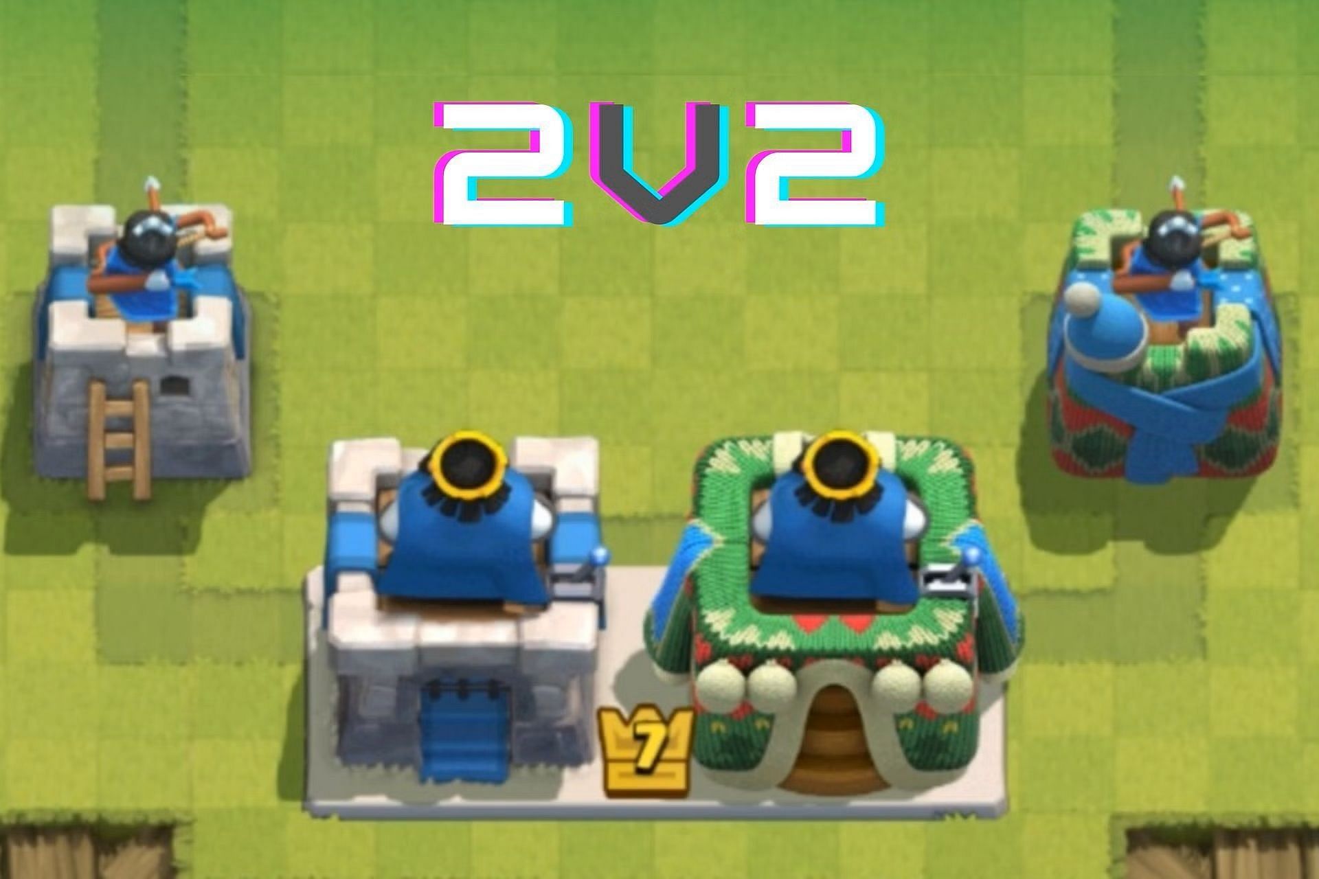 how to 2v2 in clash royale