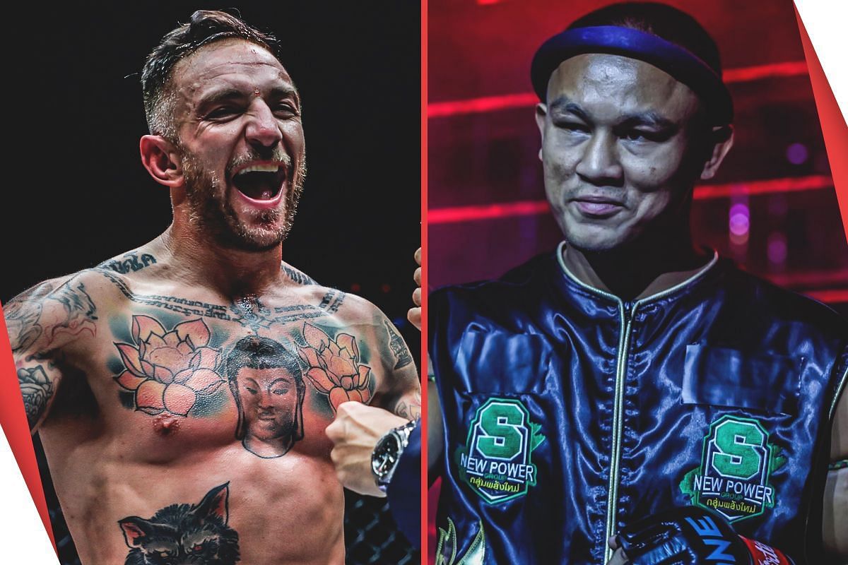 Liam Harrison (left) and Seksan (right) [Photos via: ONE Championship]