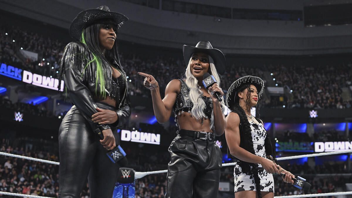Jade Cargill, Naomi and Bianca Belair on WWE SmackDown