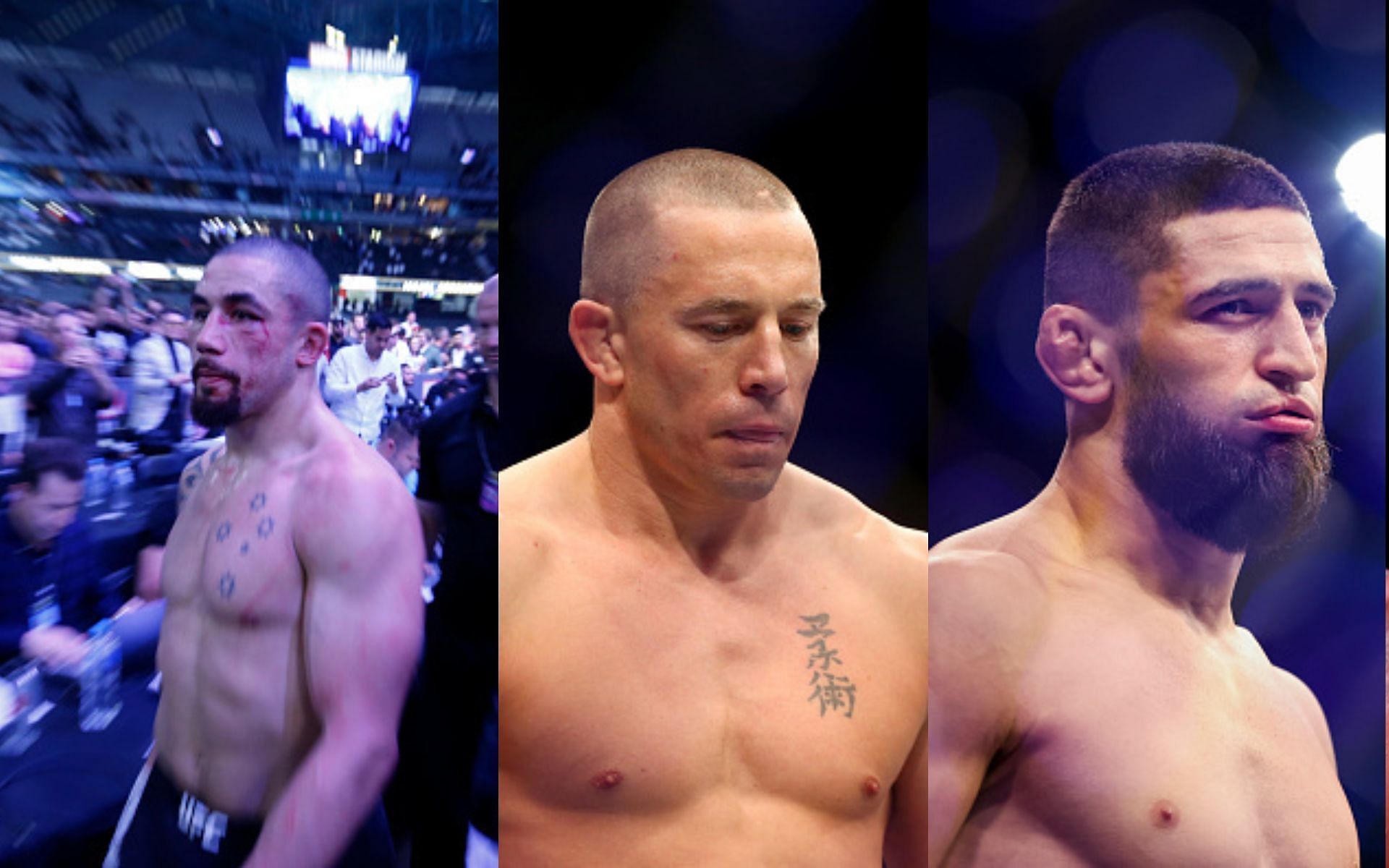 Georges St-Pierre weighs in on Robert Whittaker vs. Khamzat Chimaev [Image credits: Getty Images]
