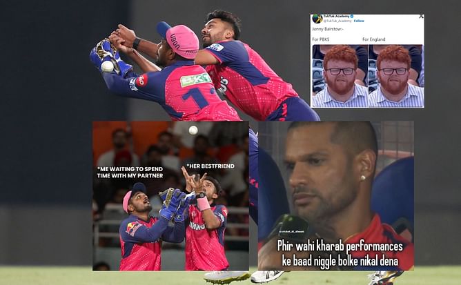 "Me waiting to spend time with my partner" - Top 10 funny memes after first innings of PBKS vs RR IPL 2024 clash