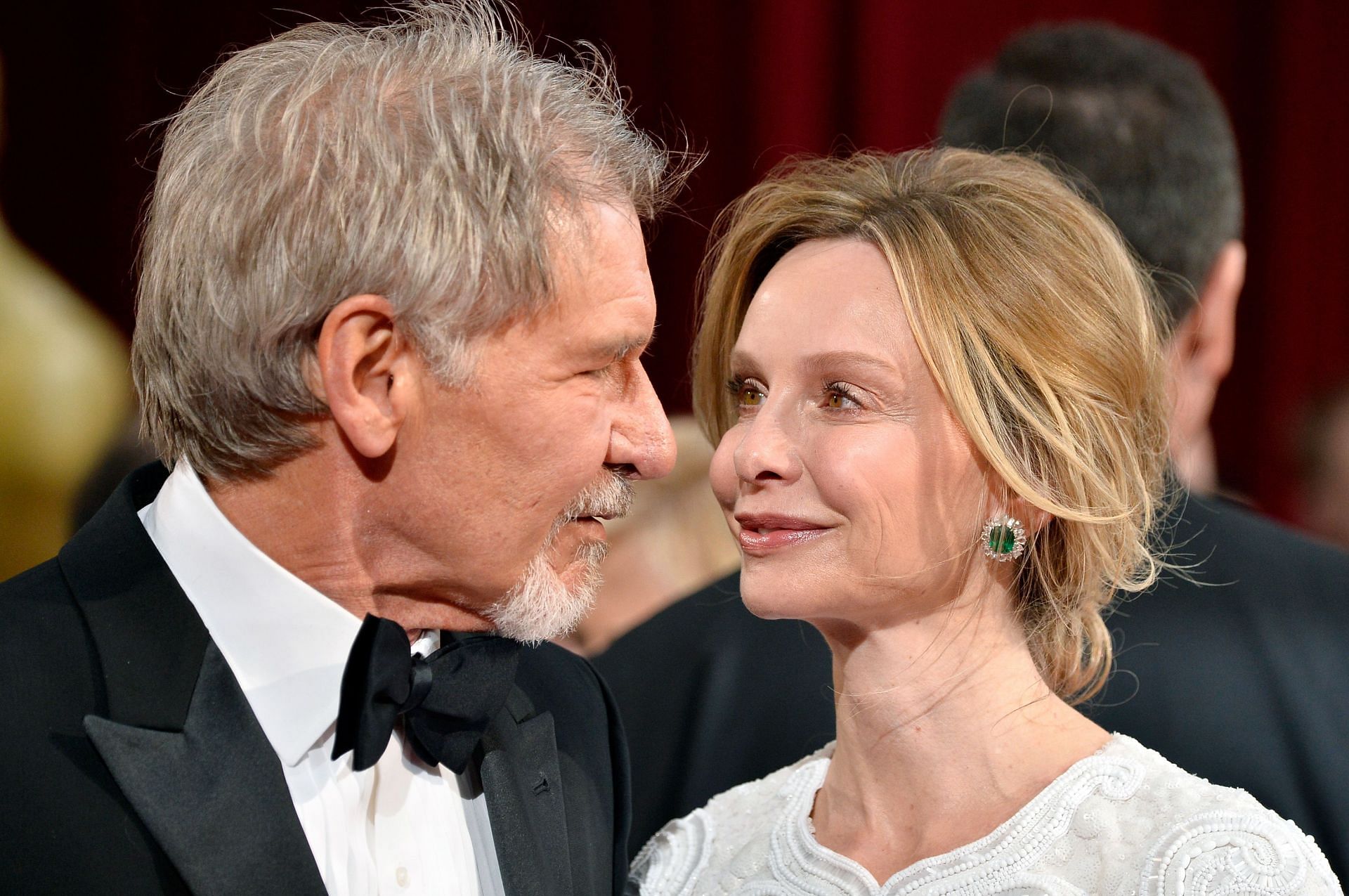 Harrison Ford and Calista Flockhart At The 86th Annual Academy Awards (Image via Getty/ Frazer Harrison)