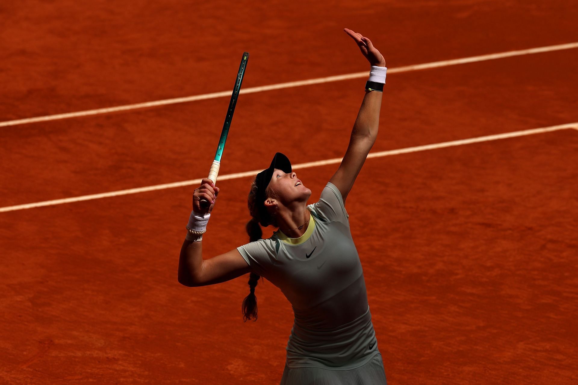 Mirra Andreeva at the 2024 Mutua Madrid Open