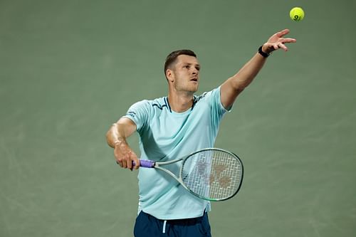 Hurkacz in the Dubai Duty Free Tennis Championships - Day 12