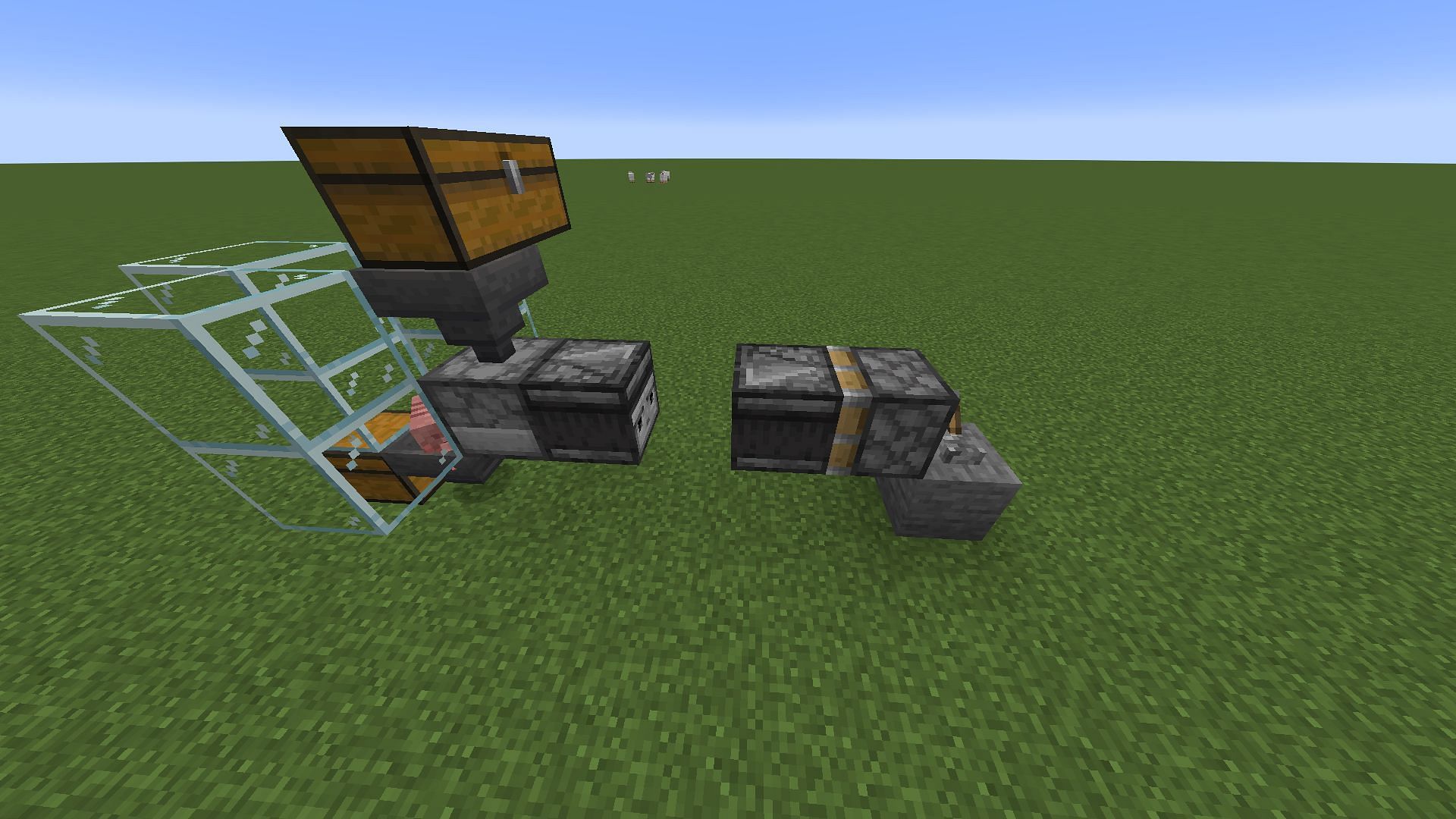 The side view of a deactivated armadillo scute farm in Minecraft (Image via Mojang)