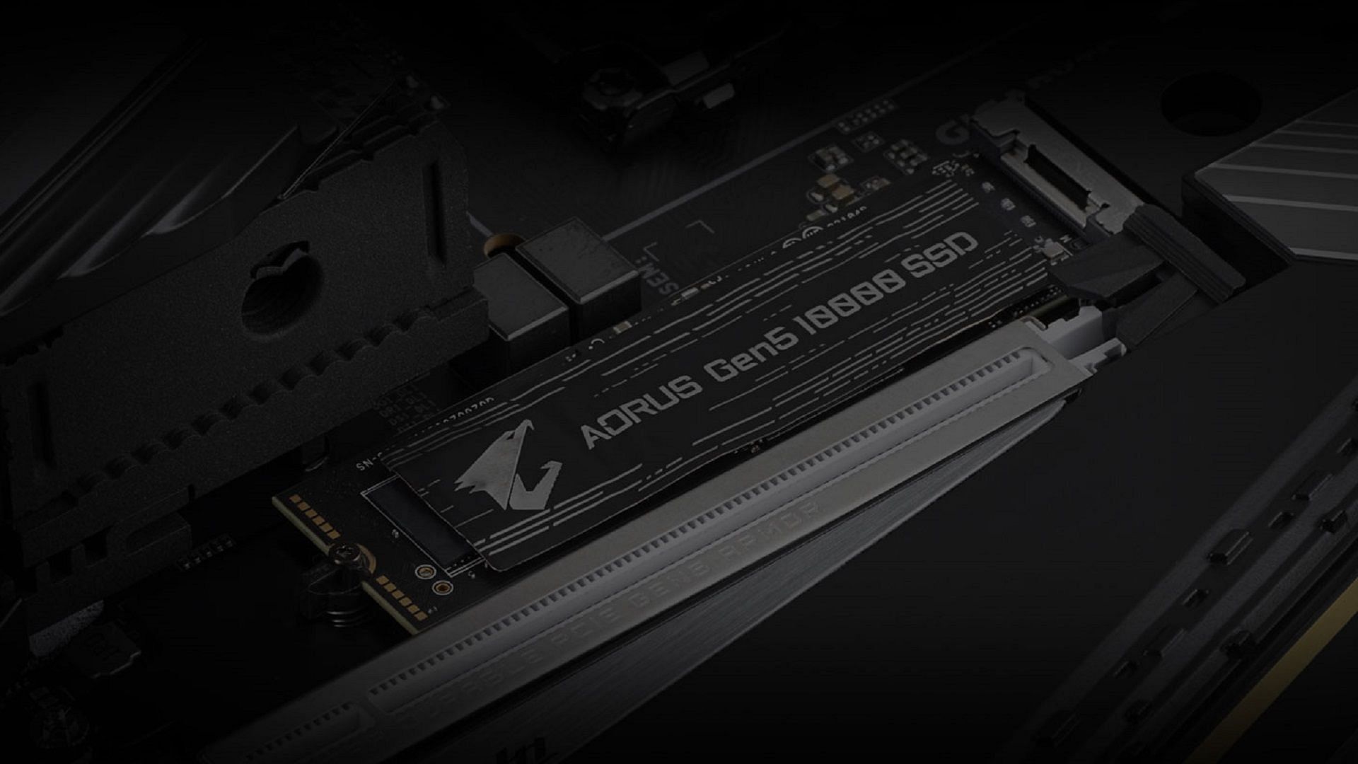 Aorus Gen 5 10000 NVMe SSD (Image via Gigabyte Aorus)