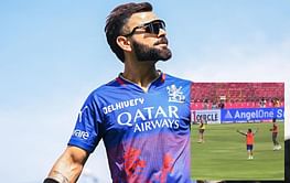 [Watch] Virat Kohli plays football with RCB teammates ahead of IPL 2024 match against RR