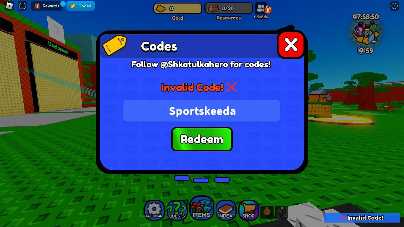 Troubleshoot codes in Control Army 2 with ease (Image via Roblox)