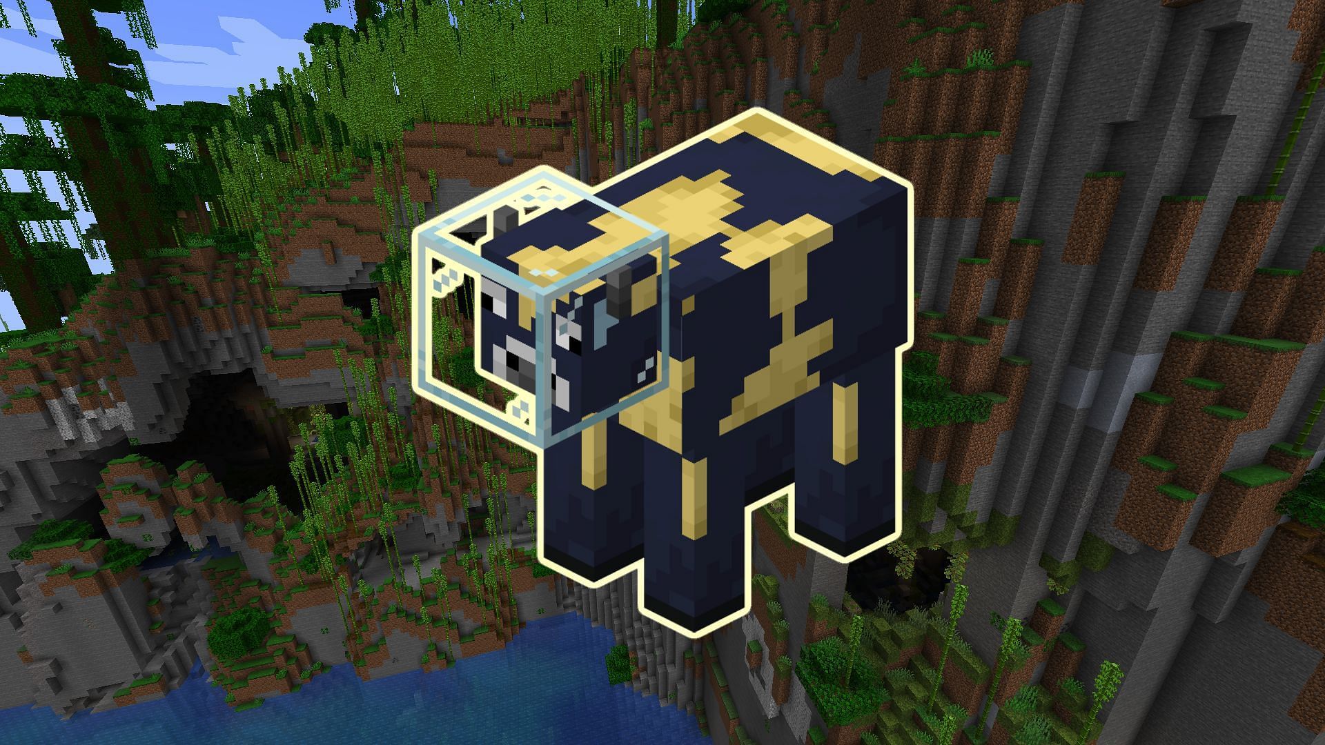 Moon cows look unique with their glass bubble helmets (Image via Mojang)