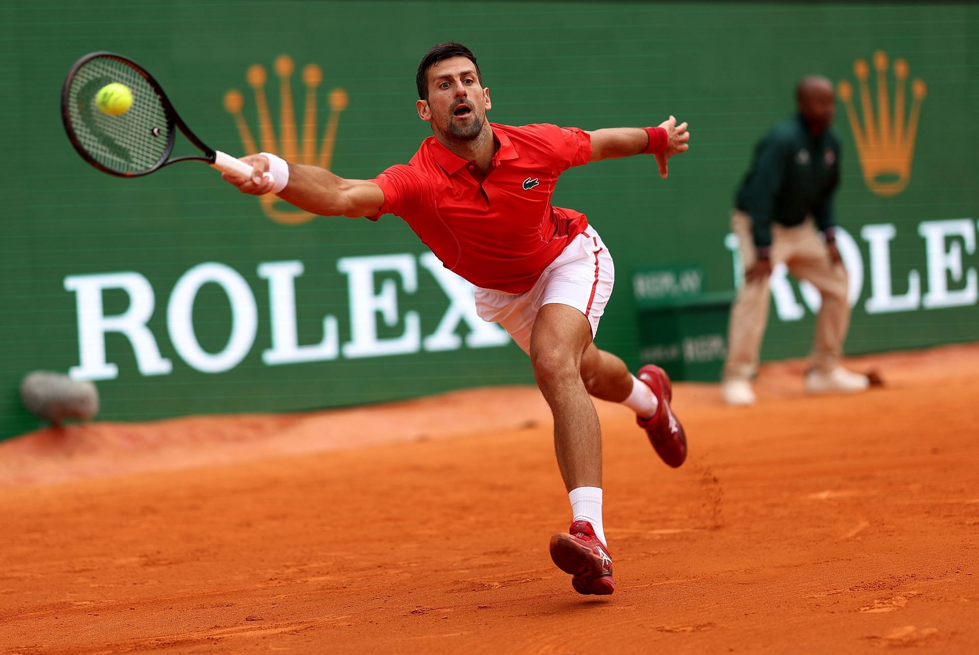 Novak Djokovic in action at the 2024 Monte-Carlo Masters