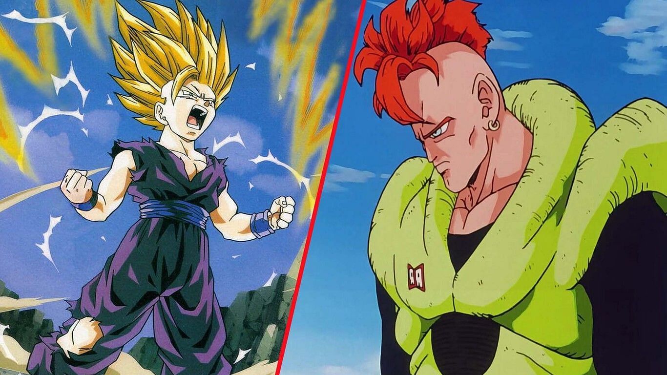 Dragon Ball had one of its best moments with Gohan and Android 16 (Image via Toei Animation).