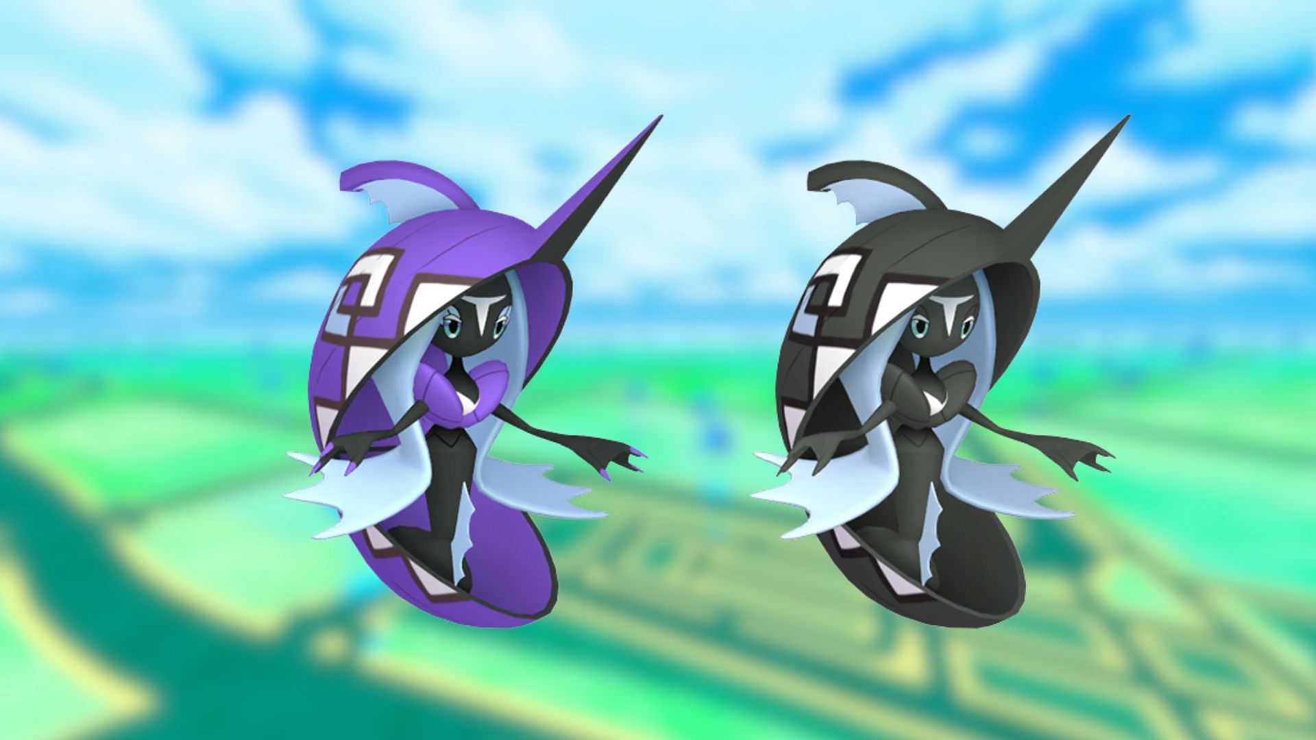 Tapu Fini and its Shiny variant (Image via The Pokemon Company)