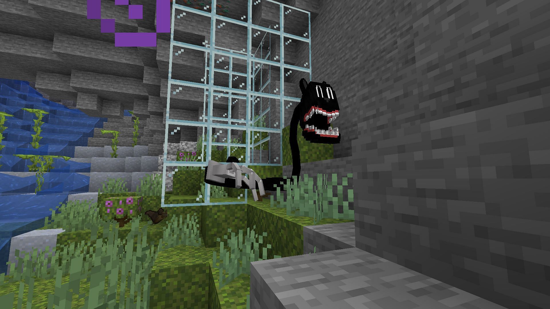 The Cartoon Dweller in its crawling animation in Minecraft (Image via Mojang)