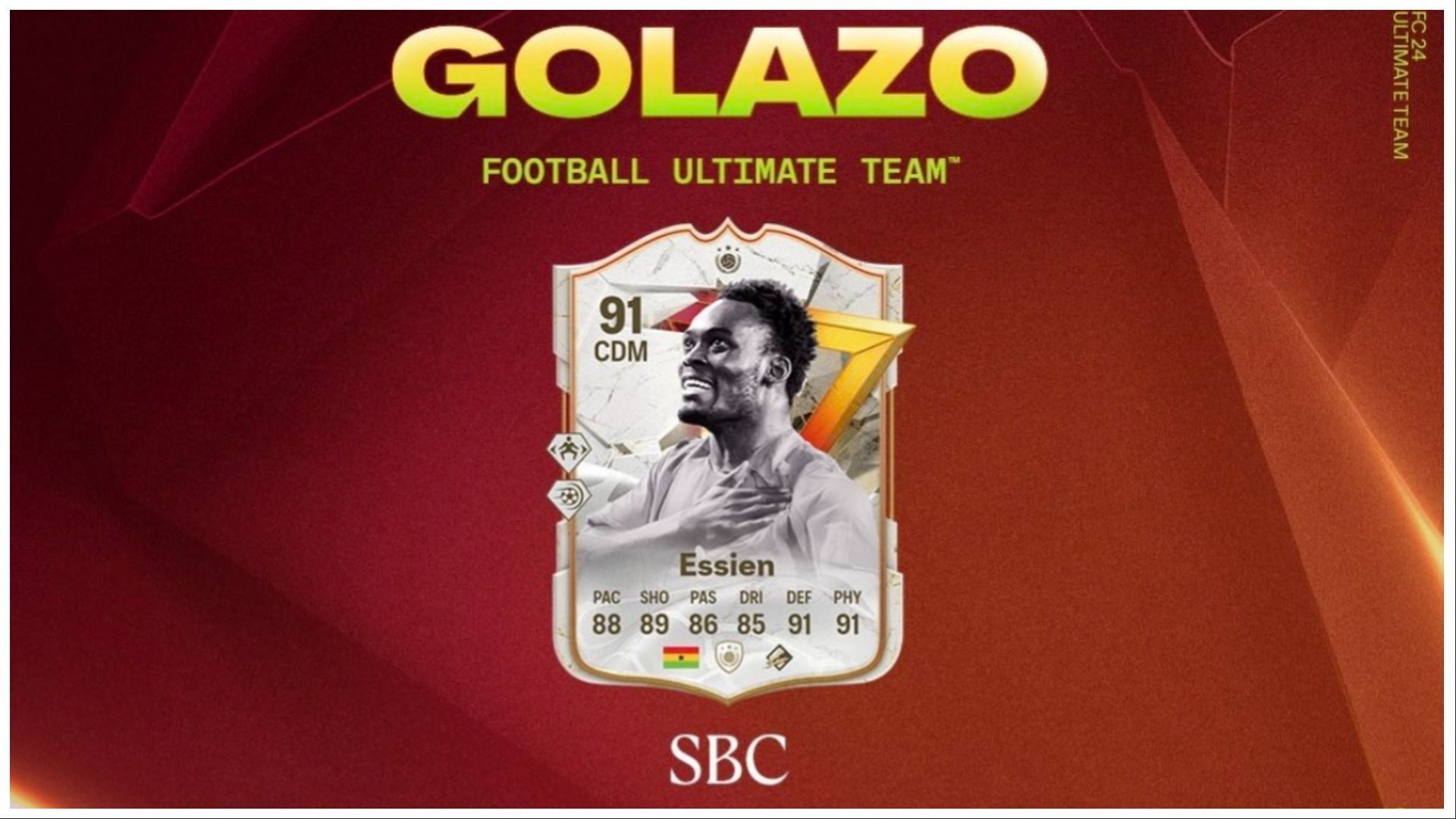 The Essien SBC has arrived (Image via EA Sports)