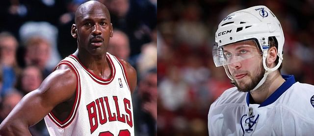 NBA legend Michael Jordan and NHL Nikita Kucherov