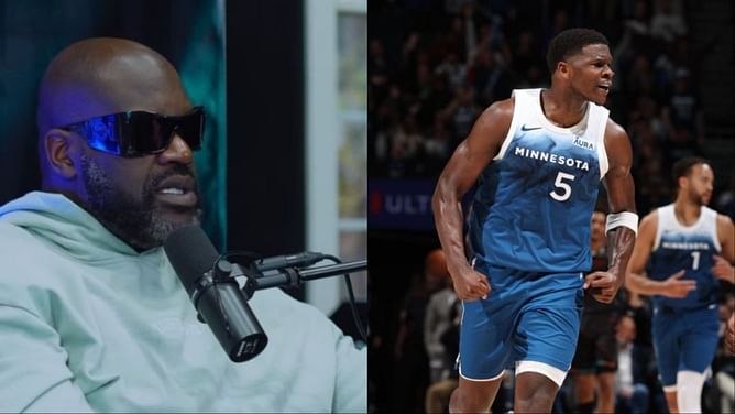 "He's a dog" - Shaquille O'Neal picks Anthony Edwards as his henchman for fantasy NBA duo