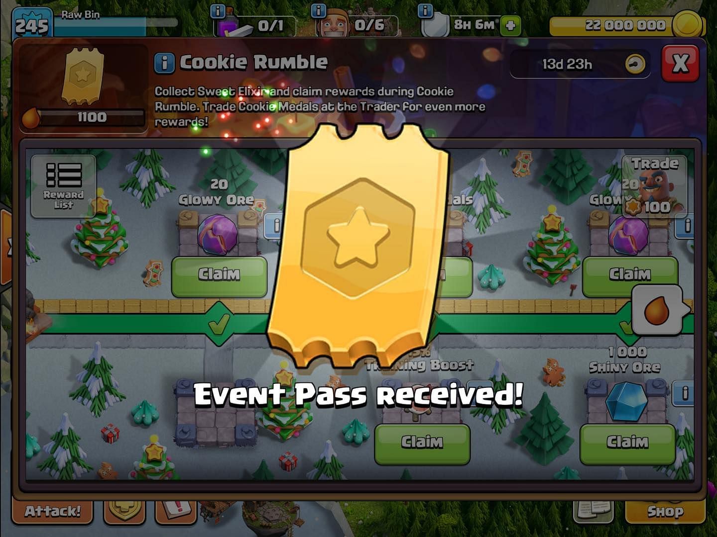 Purchased pass (Image via Supercell)