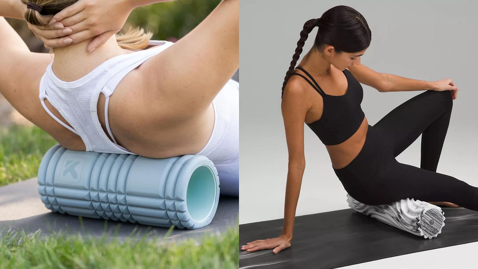 Foam rollers for athletes (Image via TP Therapy, Lululemon)