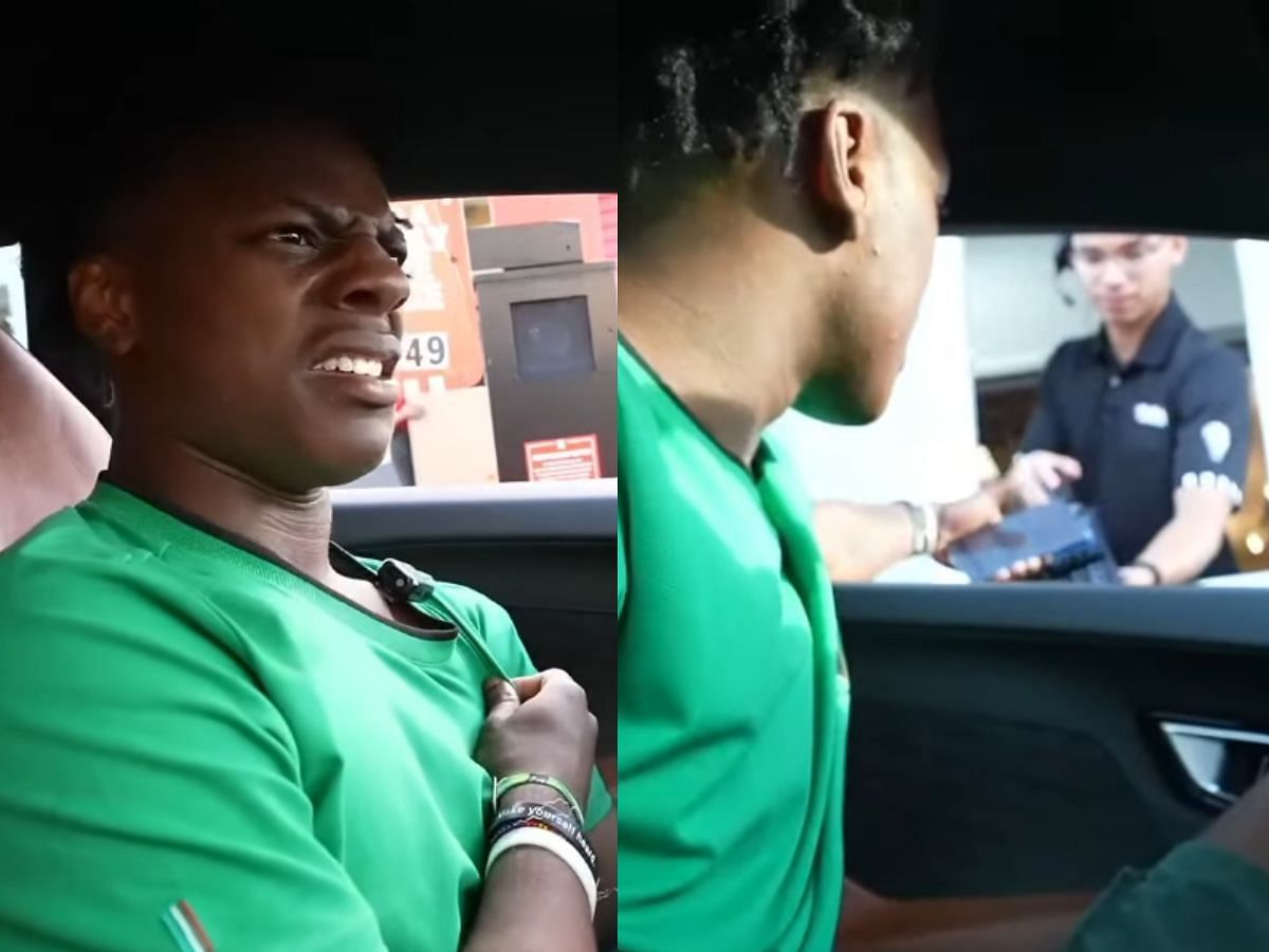 IShowSpeed has a rude encounter with a drive-thru employee (Image via YouTube/IShowSpeed)