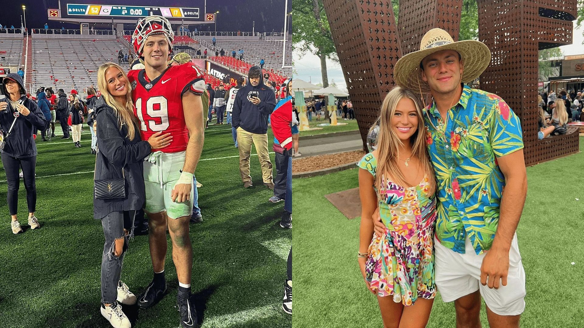 IN PHOTOS: 3 times Georgia TE Brock Bowers and GF Cameron Rose Newell ...