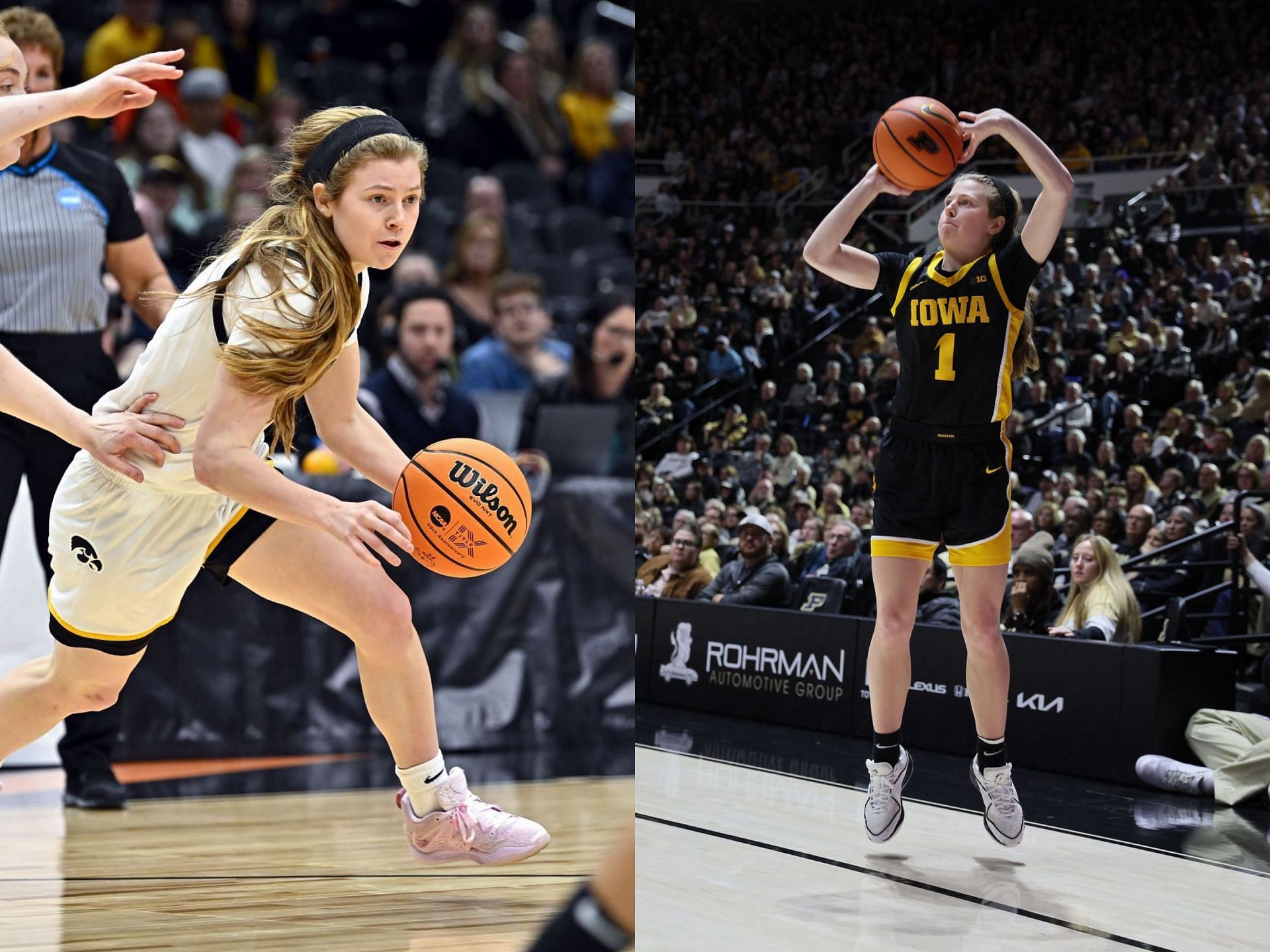 WATCH: Iowa's Molly Davis returns to action during the national ...