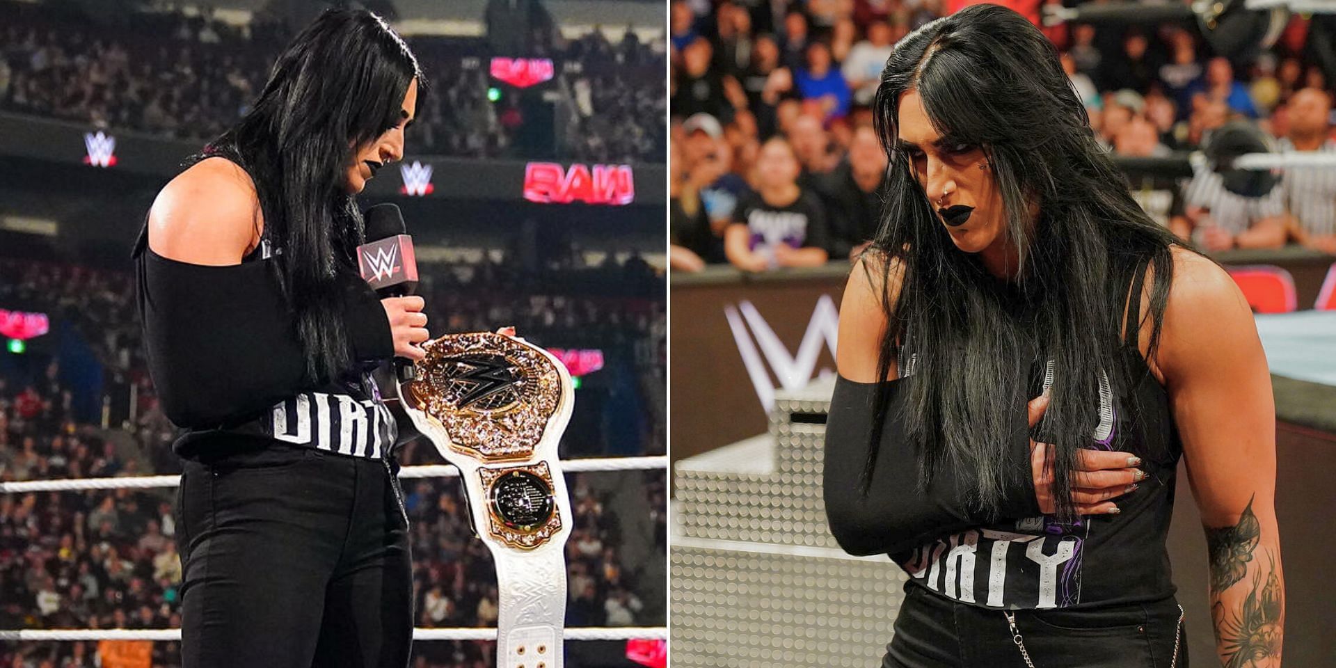 Rhea Ripley relinquished her title on RAW