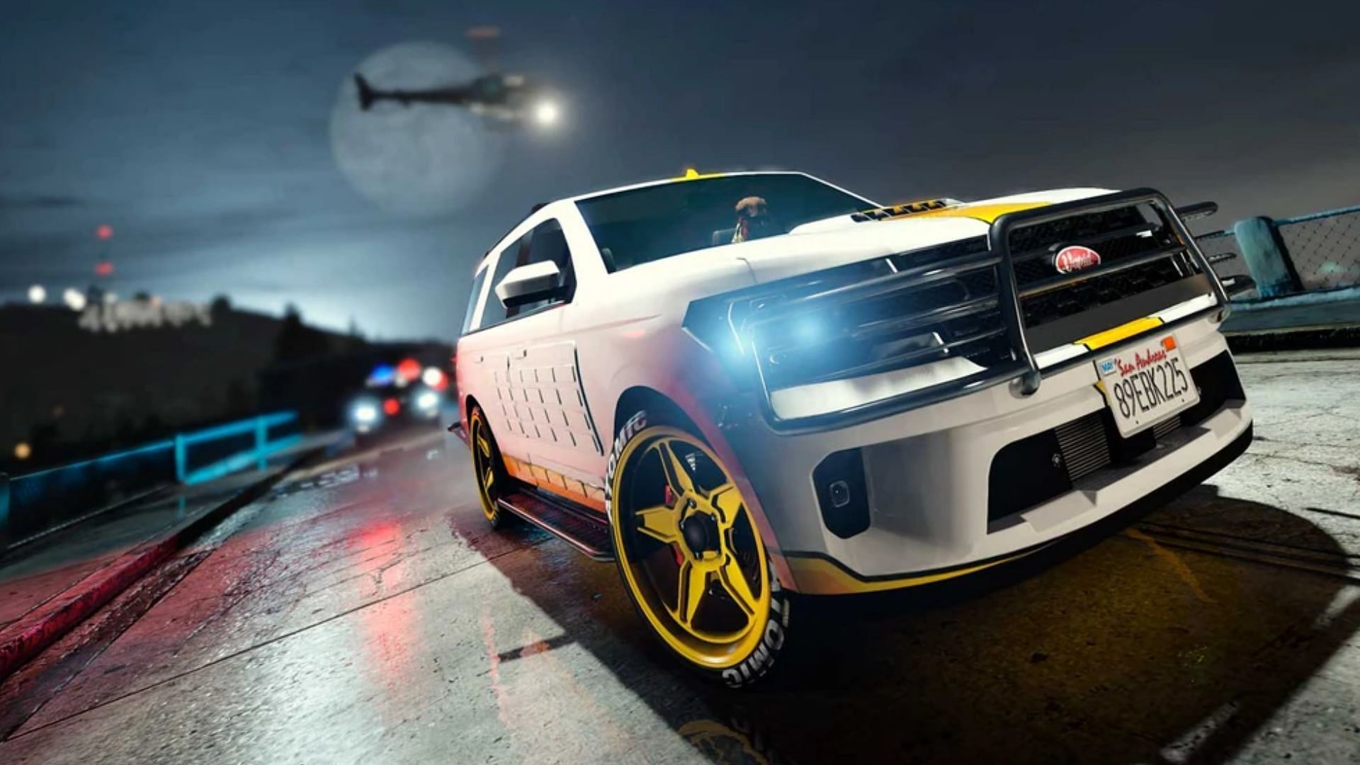 A promotional image for the Vapid Aleutian in Grand Theft Auto 5 Online (Image via Rockstar Games)