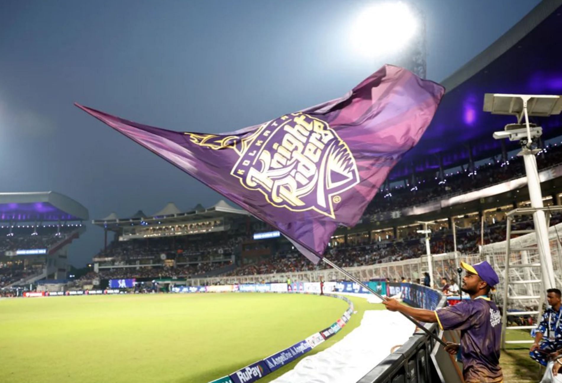 KKR are on their way to making the Eden Gardens their fortress [Credit: Shreyas Iyer Twitter handle]