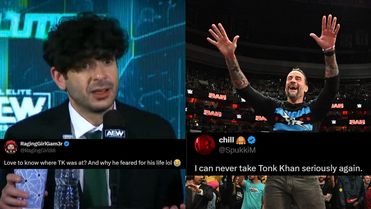 Tony Khan (left) and CM Punk (right)