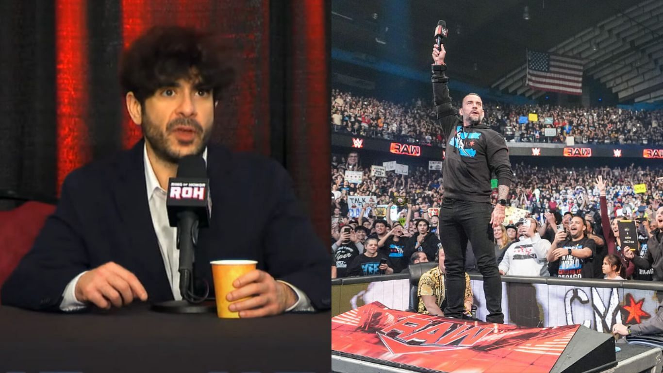 Tony Khan (left), CM Punk (right)