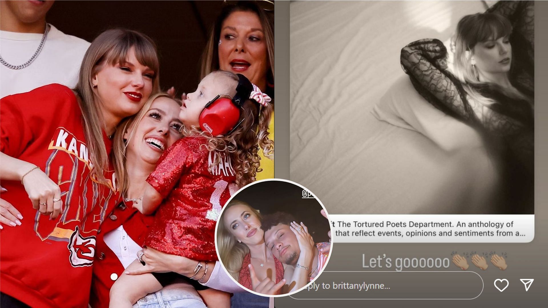Brittany Mahomes reacts to Taylor Swift