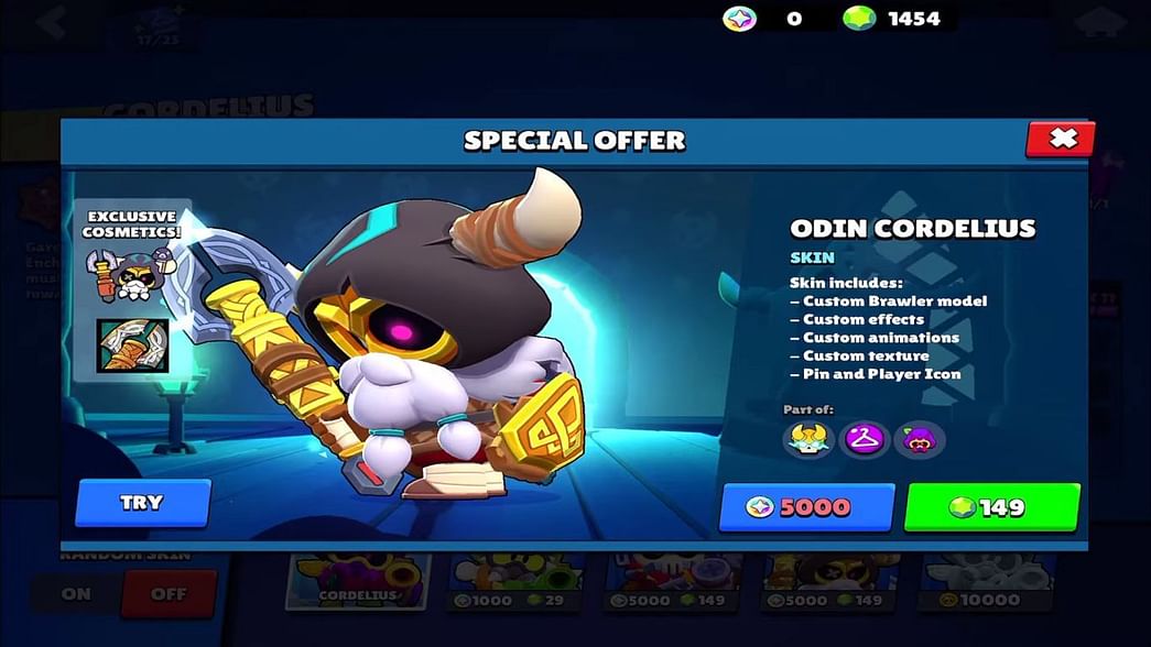 Brawl Stars Odin Cordelius Skin: Cost, design, and more