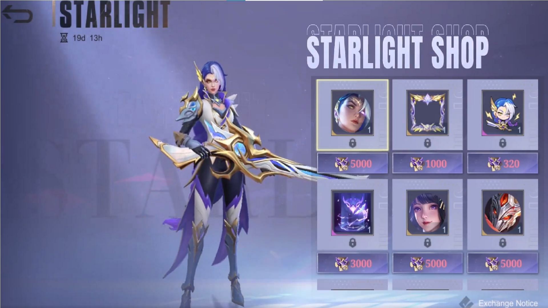 All the Starlight returning skins in the game (Image via Moonton Games)