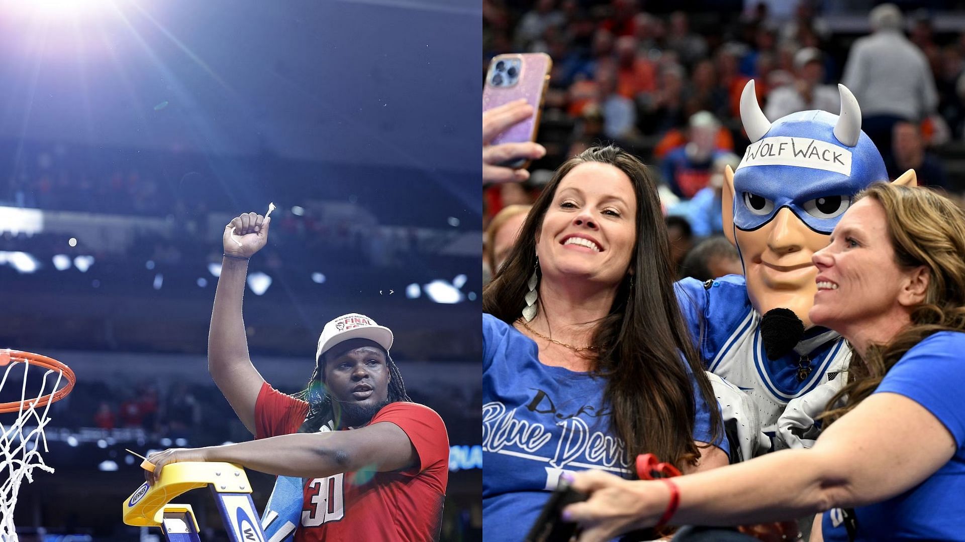 DJ Burns trolls Duke fans after NC State victory