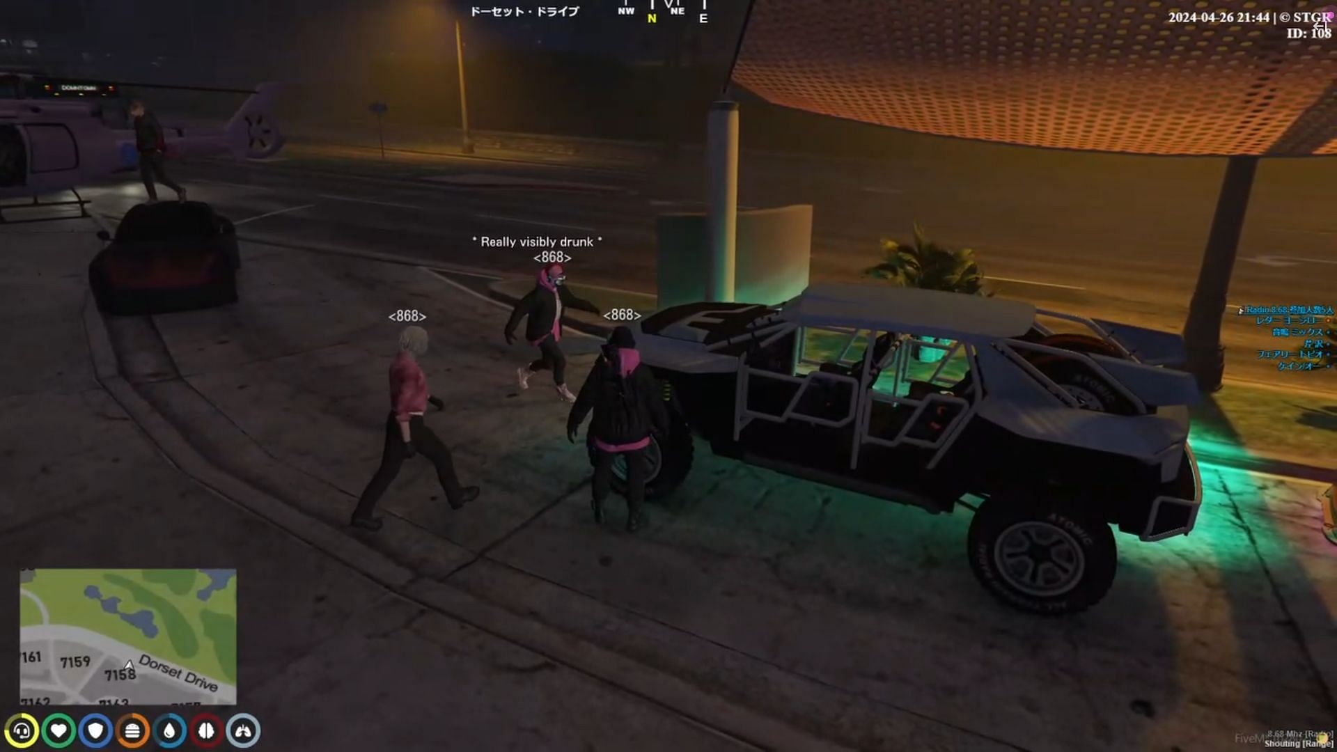 らっだぁ (raderaderader) is another popular GTA 5 RP streamer (Image via Twitch/らっだぁ)