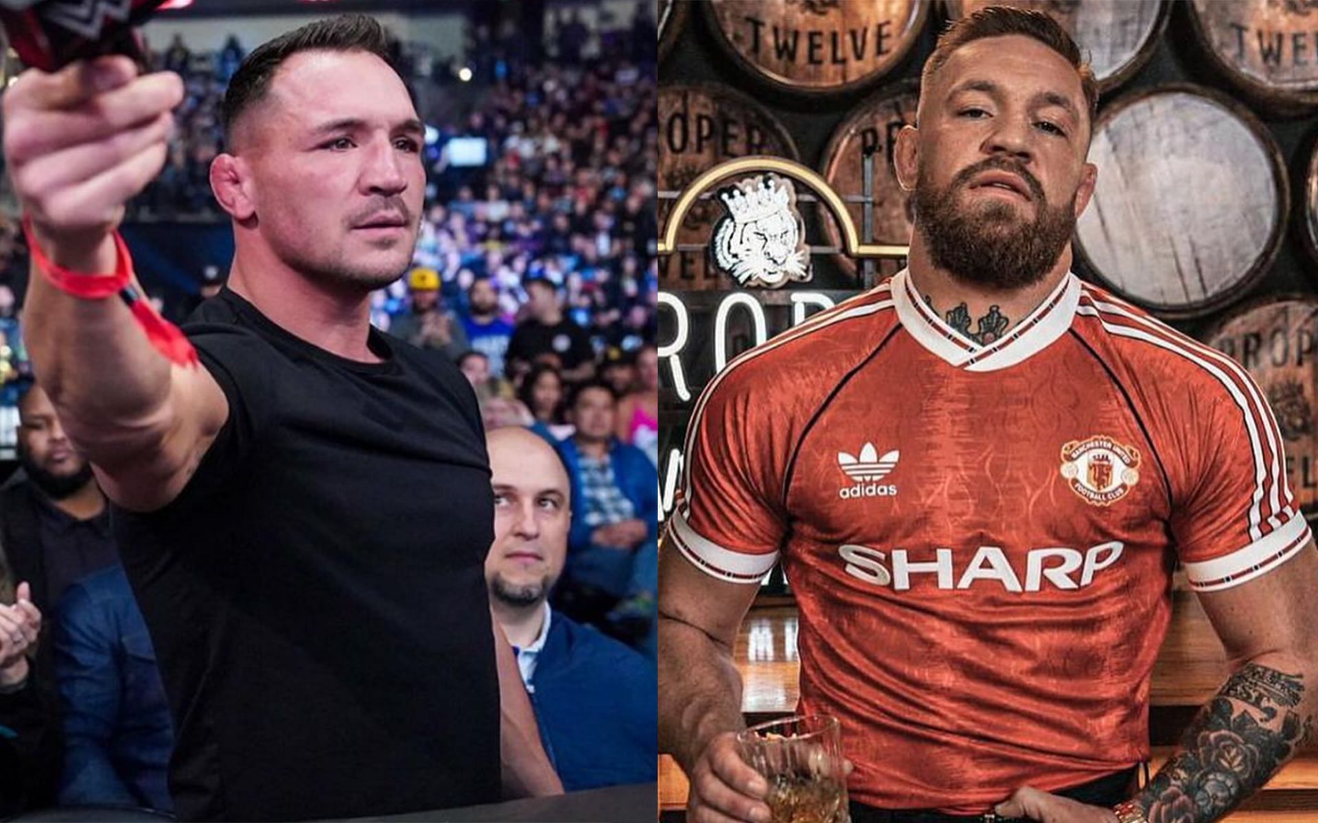 Michael Chandler (left) re-issued a knockout warning to Conor McGregor (right) (Images Courtesy: @mikechandlermma and @thenotoriousmma Instagram)