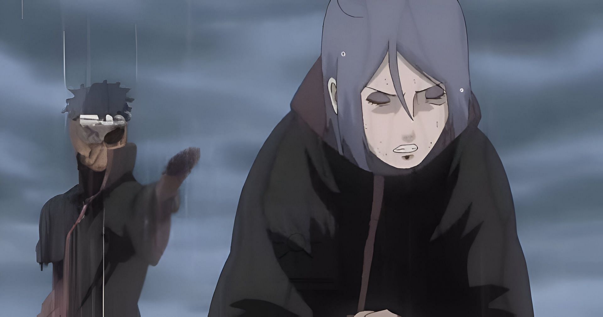 Obito (left) and Konan (right) as seen in the anime (Image via Studio Pierrot)