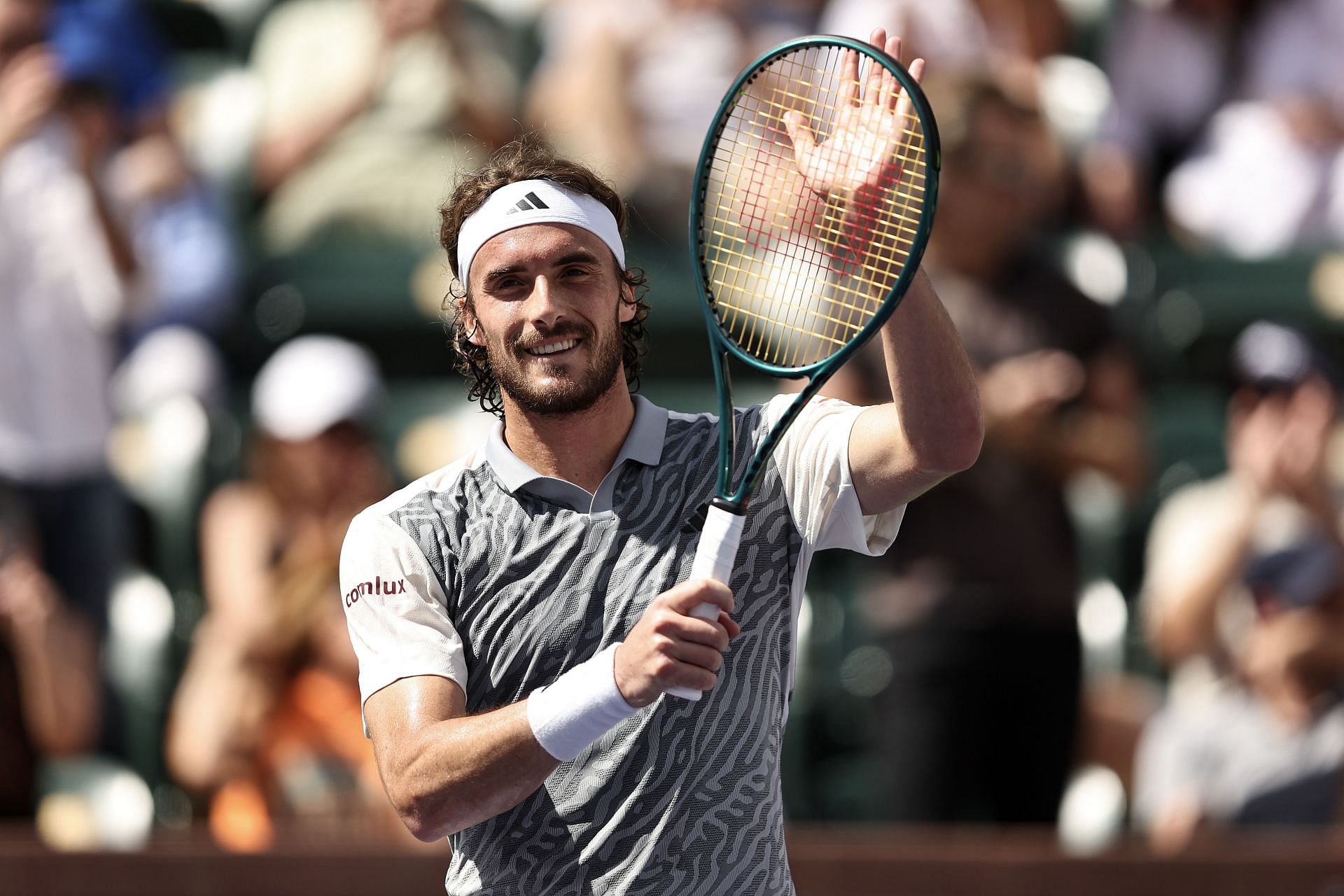 Stefanos Tsitsipas at the 2024 BNP Paribas Open.