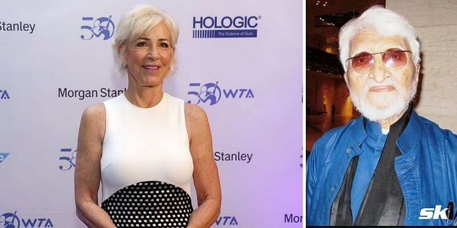 "She affected me, it was like watching a ballet" - When Chris Evert became the source of inspiration for controversial painter M.F. Husain