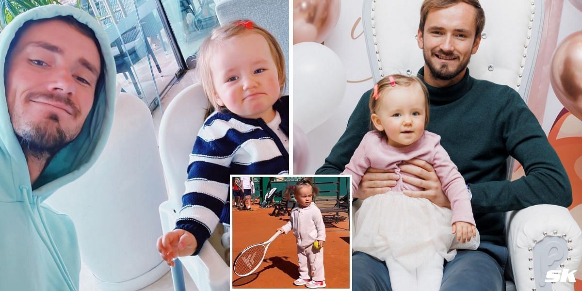 WATCH: Daniil Medvedev's Daughter Alisa Takes A Liking To Clay ...