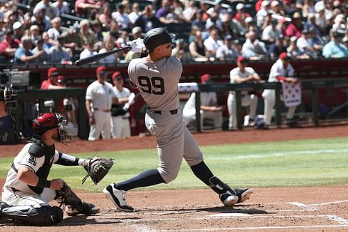 Judge hit his first home run of the 2024 MLB season.