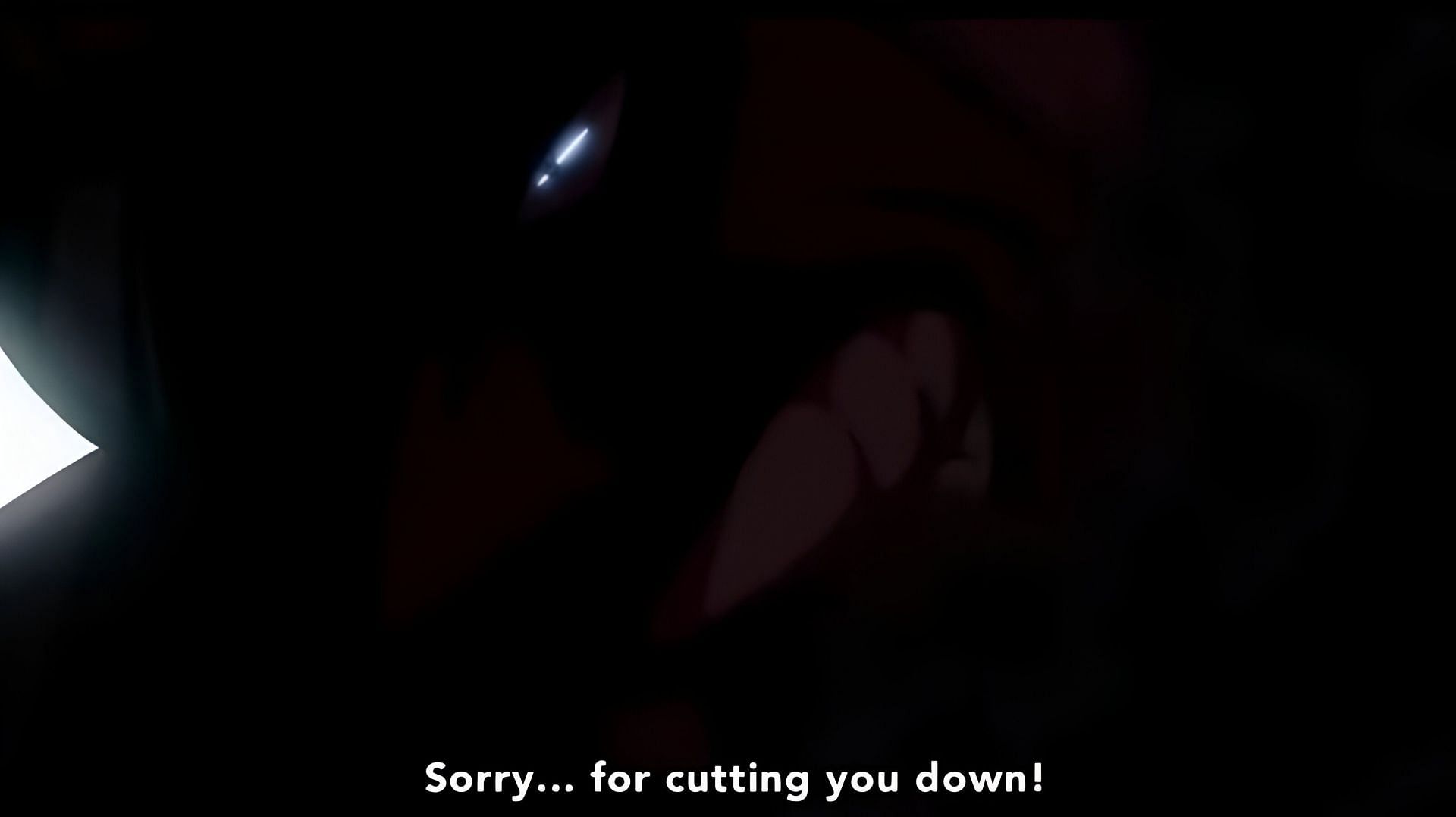 Shiryu after cutting the officers who released him (Image via Toei Animation)
