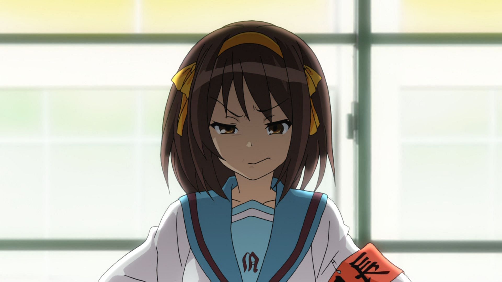 Haruhi Suzumiya - one of the most powerful anime characters on this list (Image via Kyoto Animation)