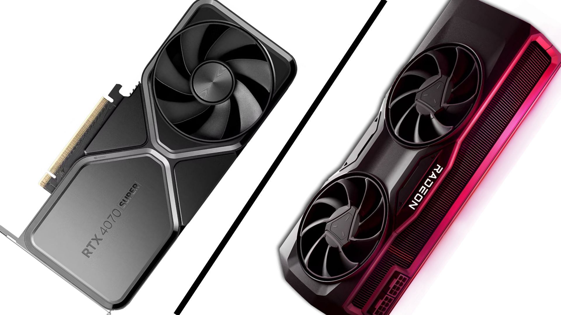 The RTX 4070 Super and RX 7800 XT are some powerful GPUs for gaming (Image via Nvidia and AMD)