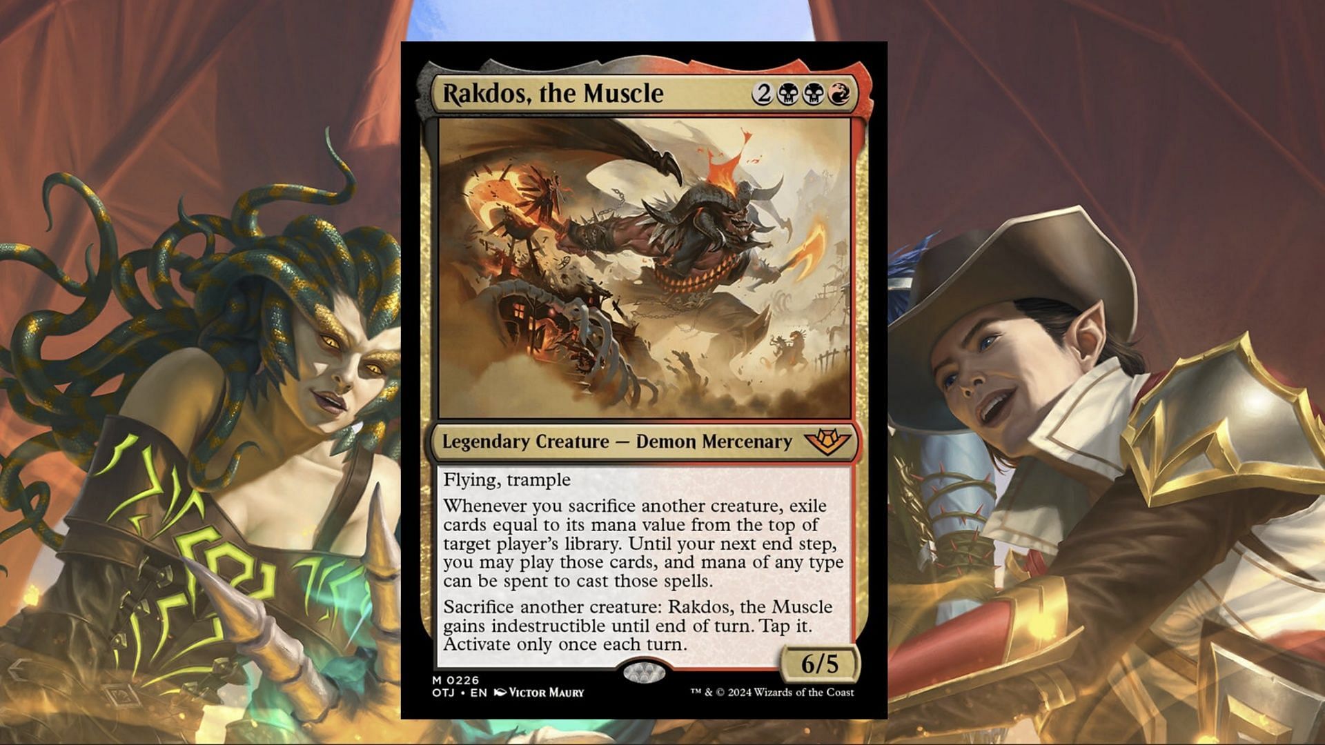 Rakdos, the Muscle in Magic: The Gathering (Image via Wizards of the Coast)