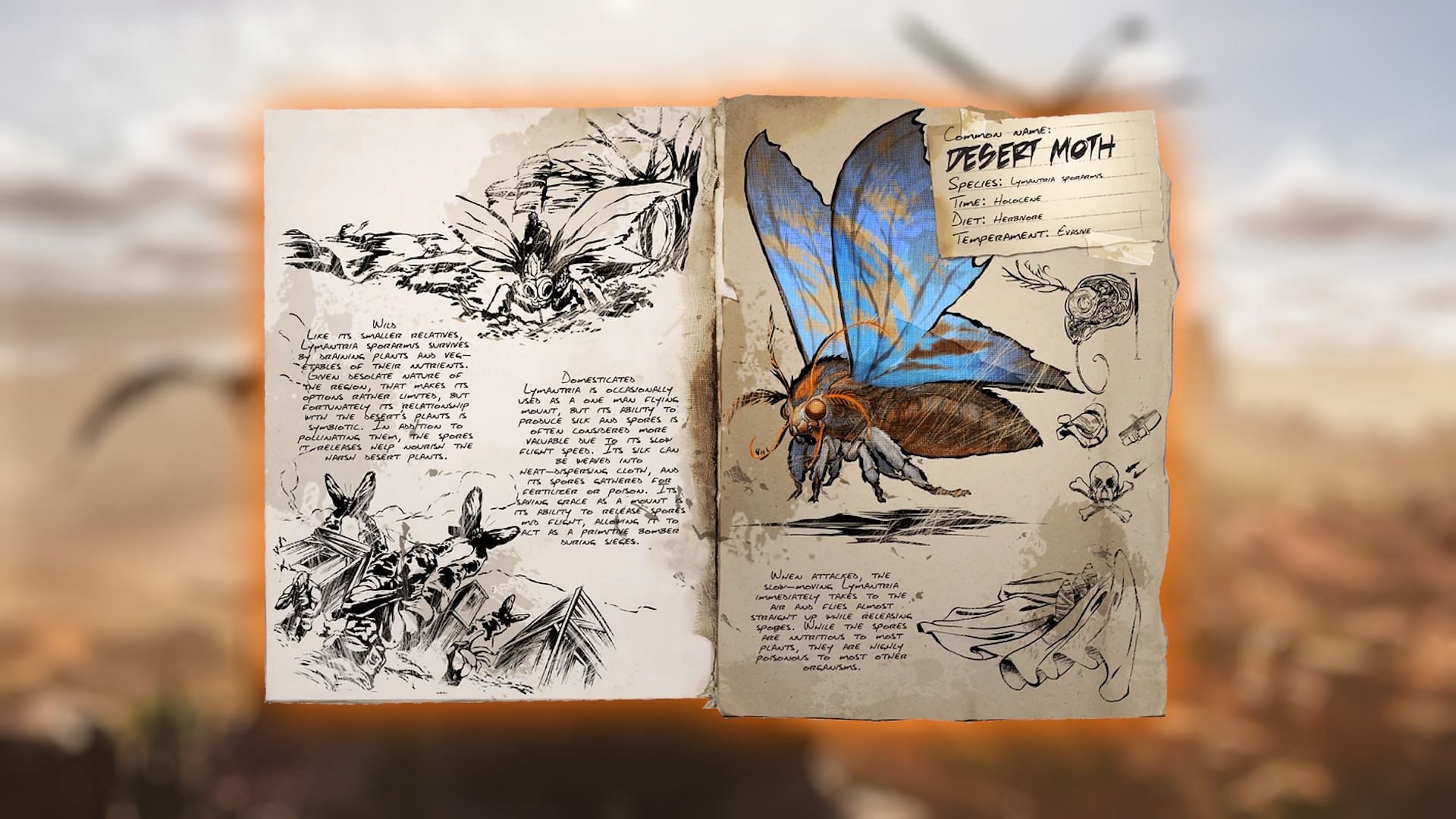 A Lymantria is a giant moth in Ark Survival Ascended (Image via Studio Wildcard)