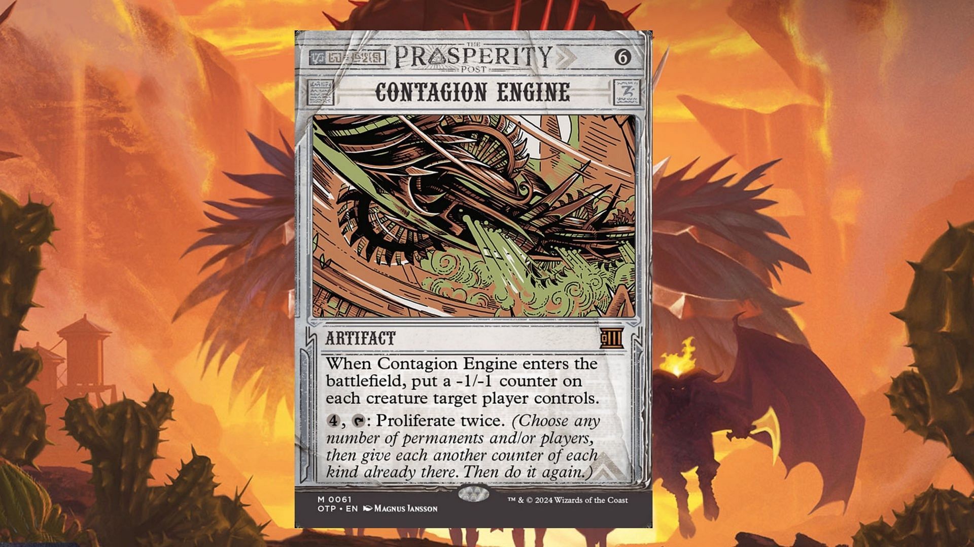 Contagion Engine in Magic: The Gathering (Image via Wizards of the Coast)
