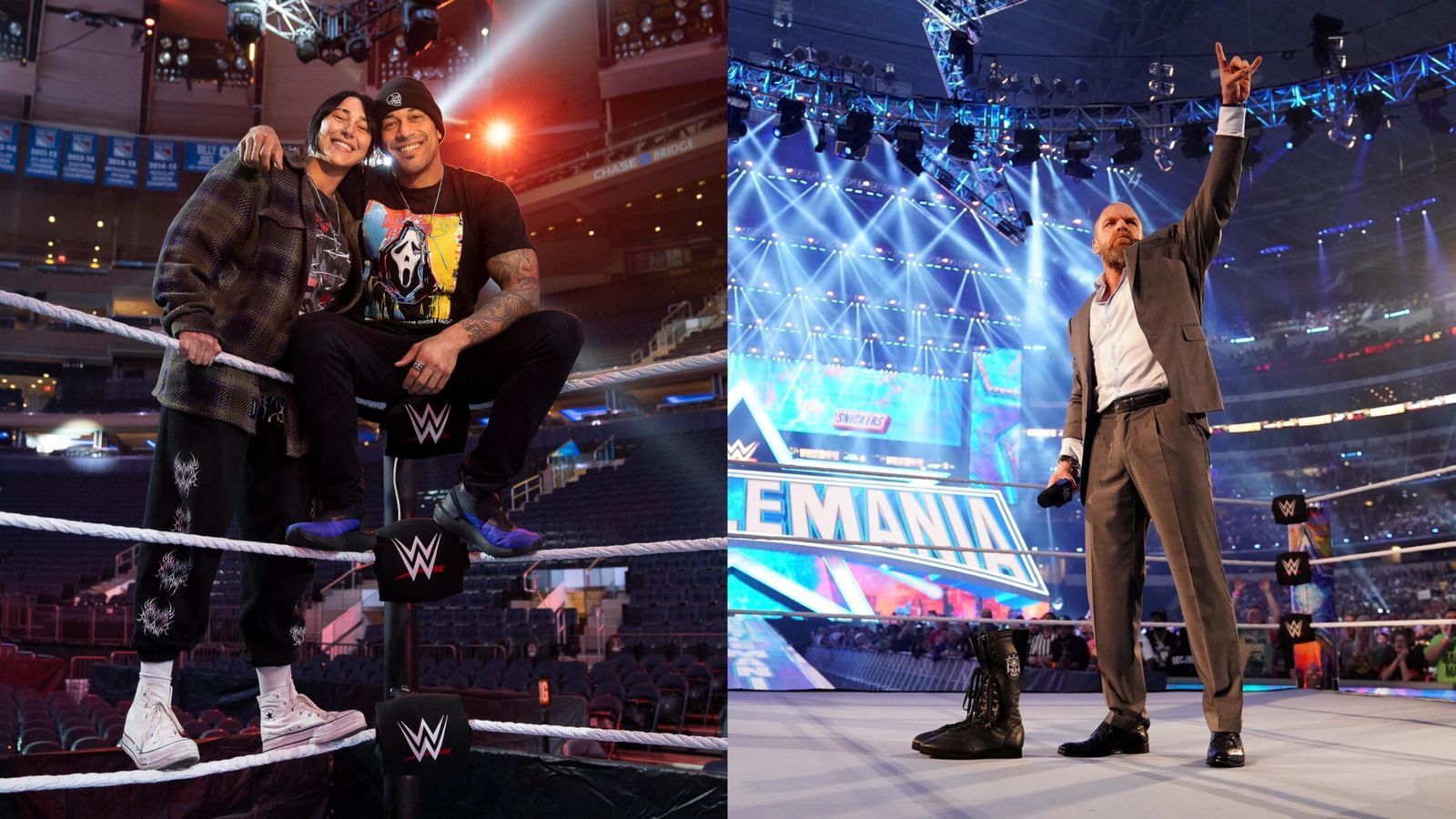 The Terror Twins (left); Triple H (right)