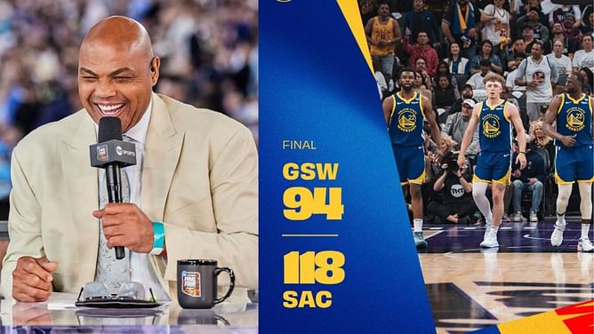 “We going fishing”: Charles Barkley mocks Golden State for embarrassing 24-point loss vs Kings