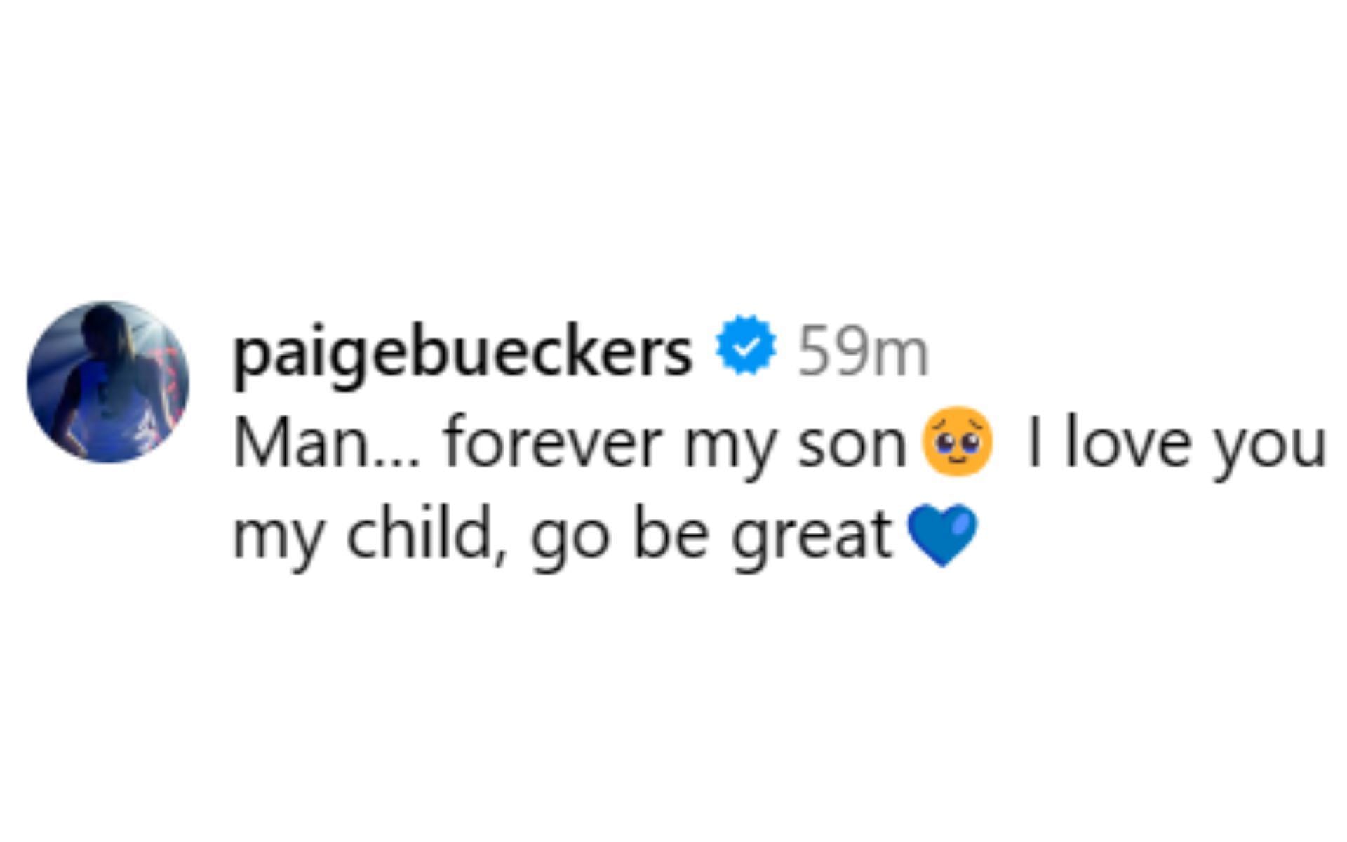 Paige Bueckers&#039; response